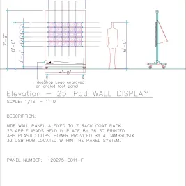 5x5 ipad wall