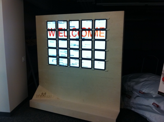5x5 ipad wall
