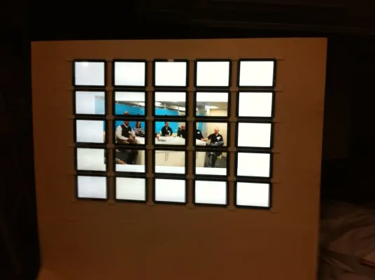 5x5 ipad wall