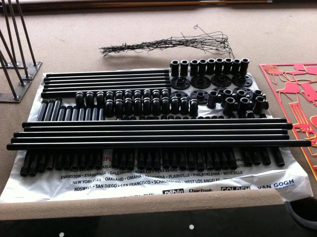 3/4" gas pipe shelving