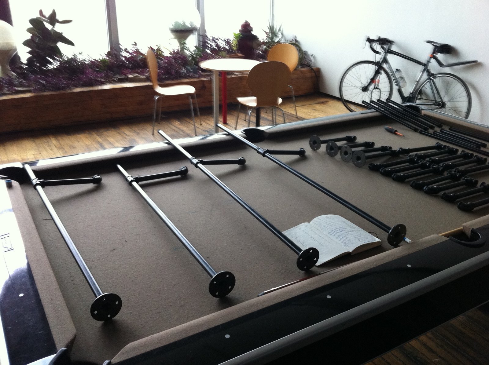 3/4" gas pipe shelving