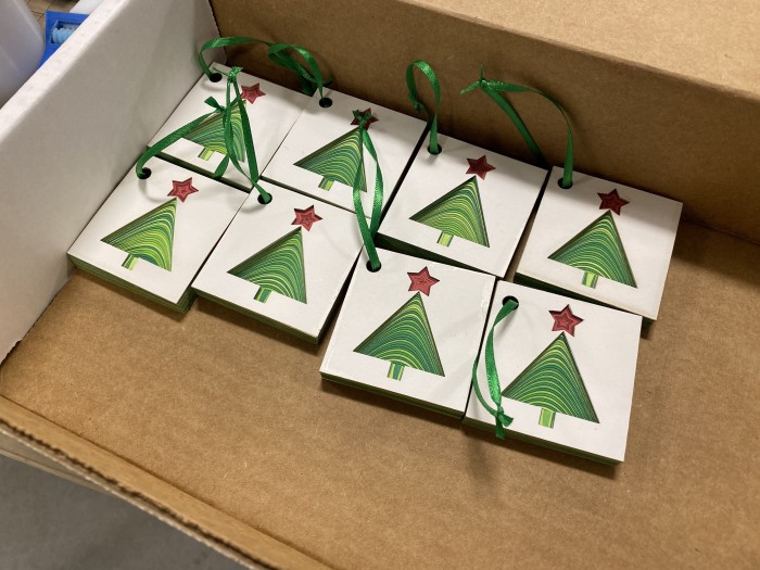 lasercut christmas ornament